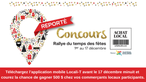 Communiqué | Report du concours Rallye du temps des fêtes